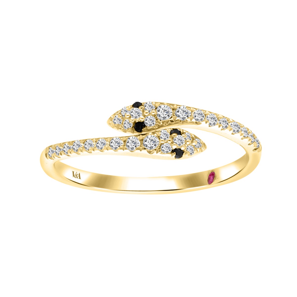 14K YELLOW GOLD 1/4CT ROUND DIAMOND LADIES FASHION RING