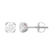14K WHITE GOLD 1/4CT ROUND DIAMOND LADIES SOLITAIRE EARRINGS 