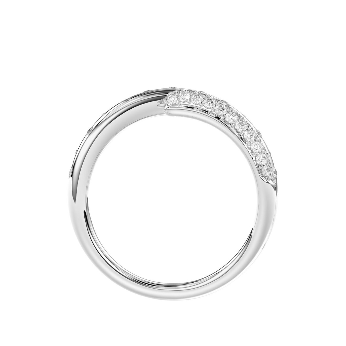 18K WHITE GOLD 1/3CT ROUND DIAMOND LADIES RING 