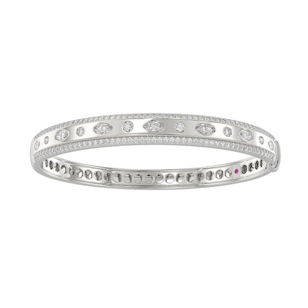 18K WHITE GOLD 2 1/2CT ROUND/MARQUISE DIAMOND LADI...