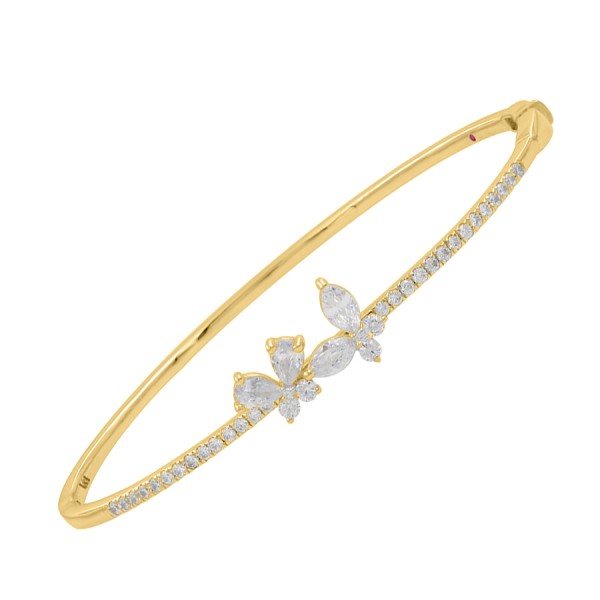 18K YELLOW GOLD 1 1/3CT ROUND/MARQUISE/PEAR DIAMON...